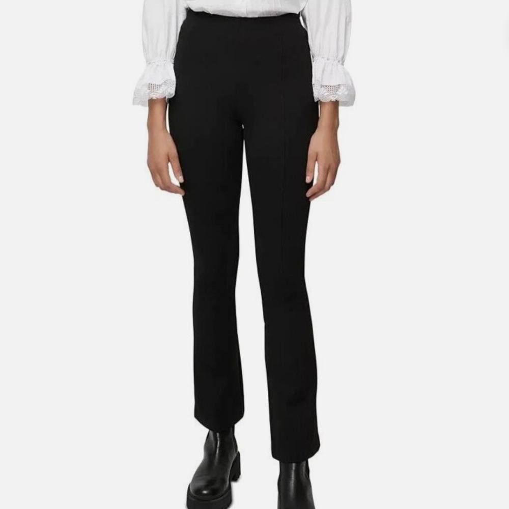 Maje Flared Stretch Leggings in Black